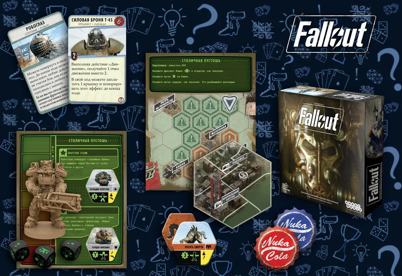 Содержимоенастольной игры Fallout