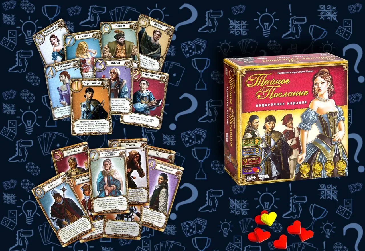 Содержимоенастольной игры Тайное Послание