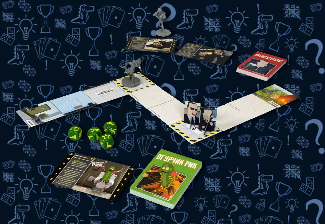 игровойпроцесс - Настольная игра «Рик и Морти: Огурчик Рик»