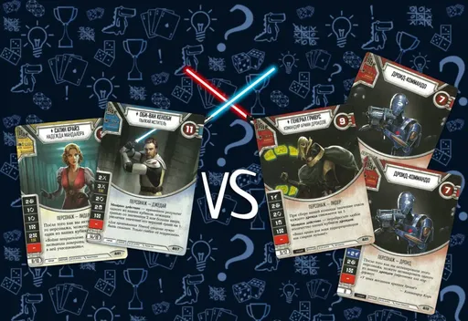 Настольнаяигра Star Wars: Destiny. (сражение Оби-Вана Кеноби и Генерала Гривуса)