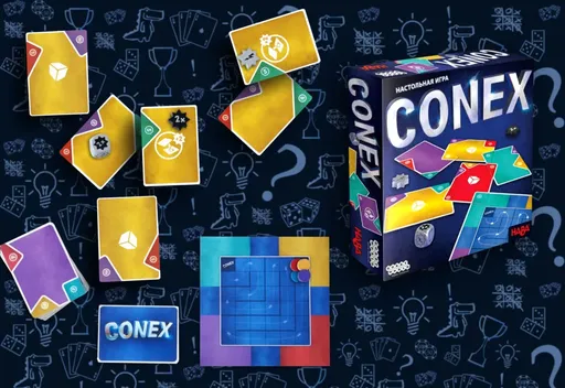 Содержимоекоробки настольная игра Conex (Бросьте Кости)