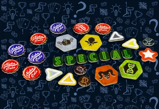 Настольнаяигра Fallout содержимое коробки (rolethedice.ru Бросьте Кости)