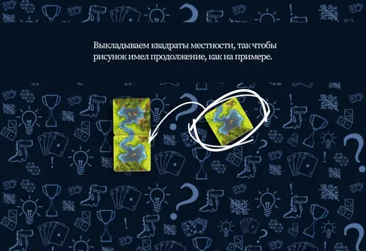 Квадратыместности в настольной игре Каркассон: Охотники и собиратели (rolethedice.ru Бросьте Кости)