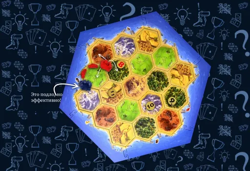 Тактикистарта и игровое поле настольной игры Колонизаторы Catan  (rolethedice.ru Бросьте Кости)