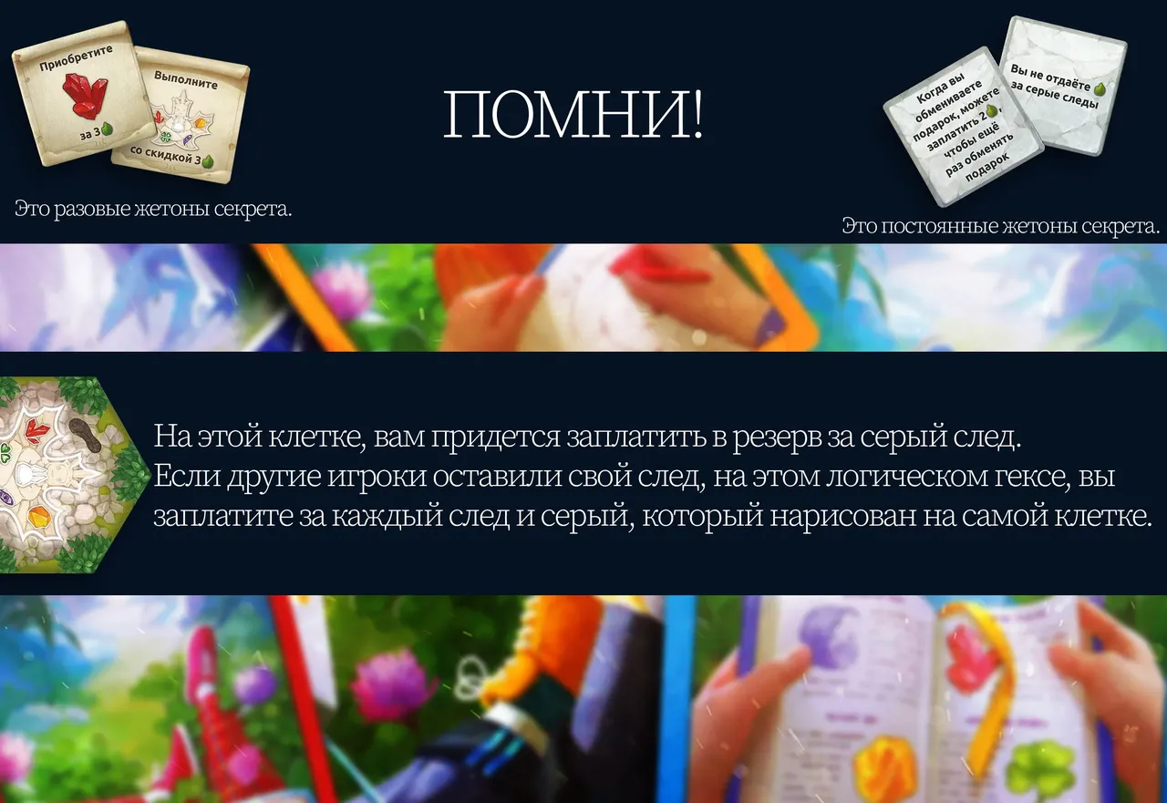 Важныеправила, в настольной игре Лесные тайны (rolethedice.ru Бросьте Кости)