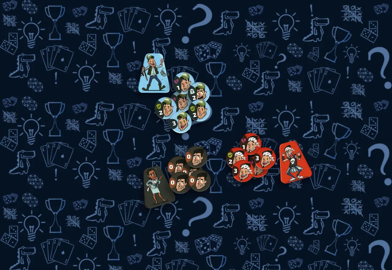 Маркерыконтроля в настольной игре Голоса в голове (rolethedice.ru Бросьте Кости)